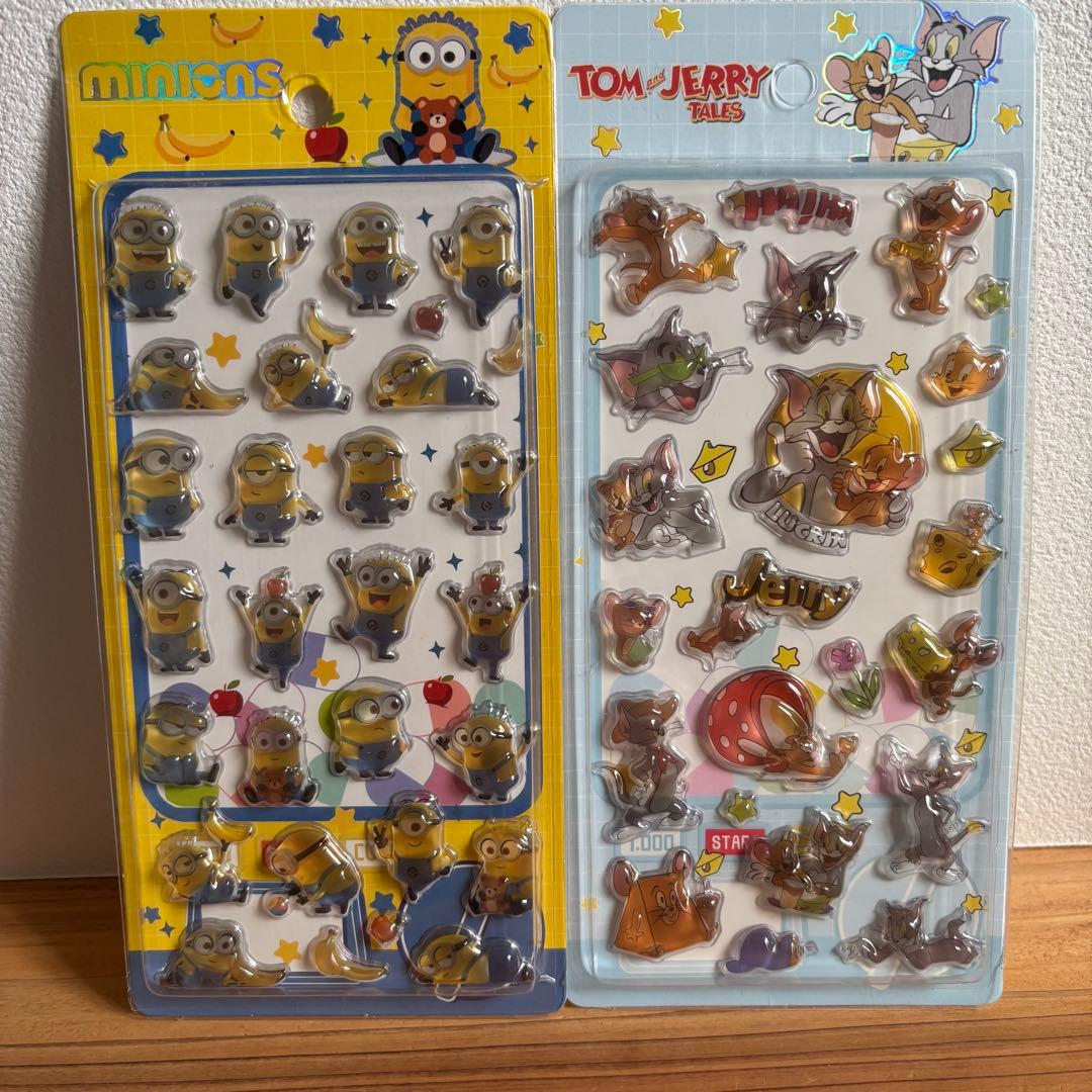 ミニオン トムとジェリー ボンボンドロップシール 風 うるちゅるかたい