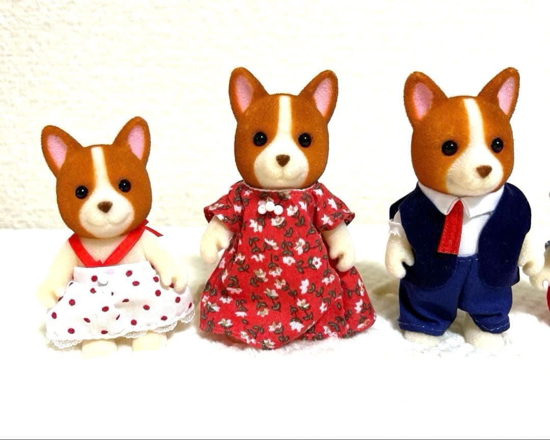 シルバニアファミリー⭐️コーギー　オープンハンド　海外版　Flair