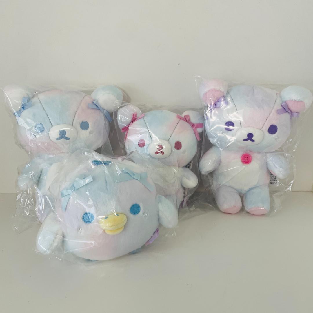 【新品】リラックマ コリラックマ ぬいぐるみ お空のくるりんわたあめ 4個セット