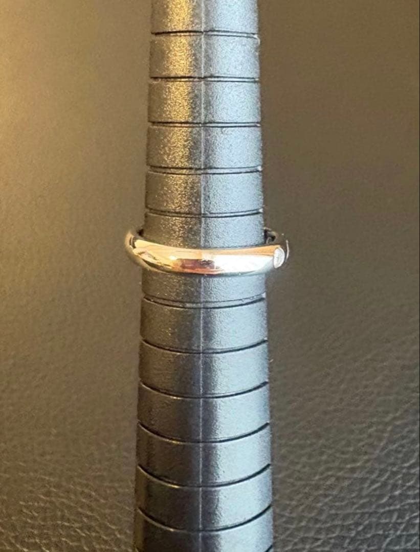 【極美品】CARTIER Cドゥカルティエ 1Pダイヤ プラチナリング 8号