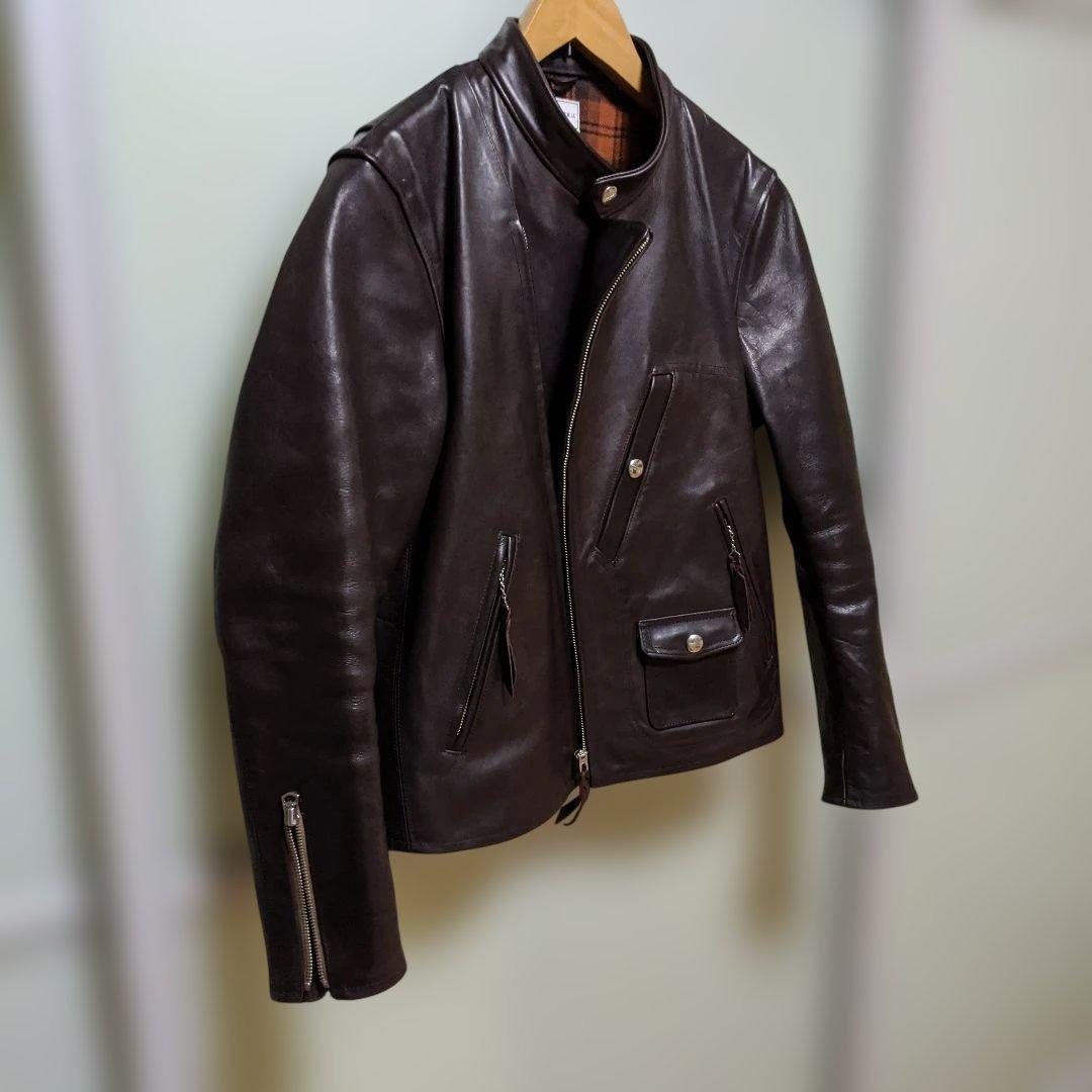 専用】美品 FILL THE BILL ホースレザーライダースジャケット - メルカリ