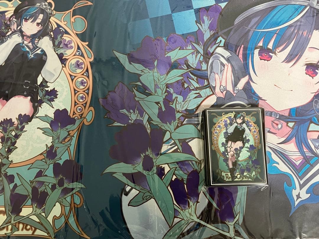 混沌の女神様 ホロライブ スリーブ プレイマット ミュシャ風 輪堂千速