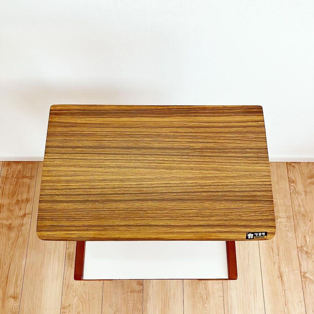 オールドカリモク 電話台 シェルフ レトロ家具 古家具 ビンテージ