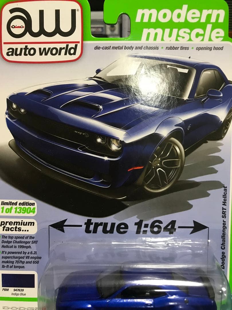 1/64 オートワールド ダッジチャレンジャー ヘルキャット カスタム