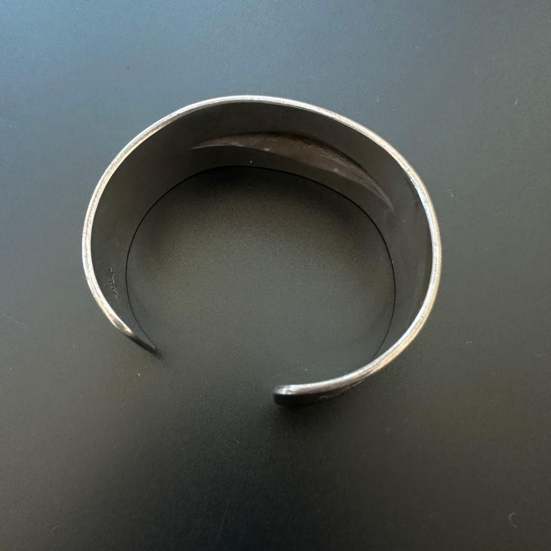 Navajo Edison Sandy Smith スタンプワーク バングル