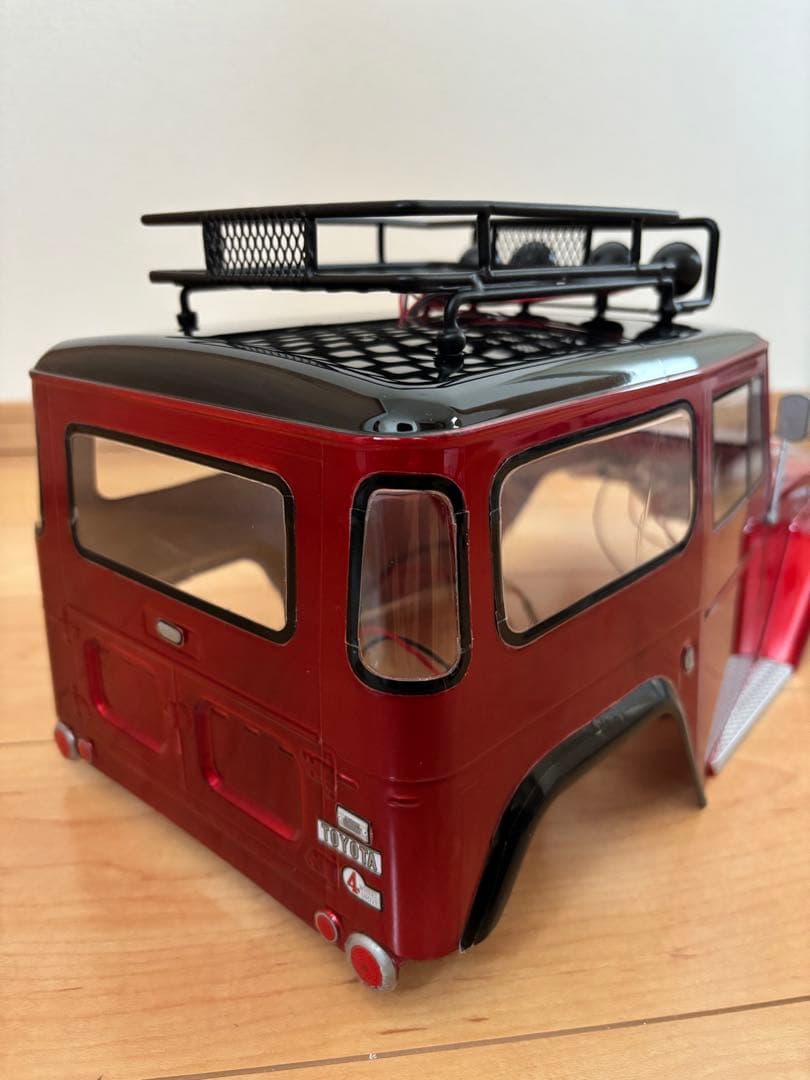 の*り様 【新品！キャンディレッド！】タミヤ LED8灯 ランクル40 ボディ！