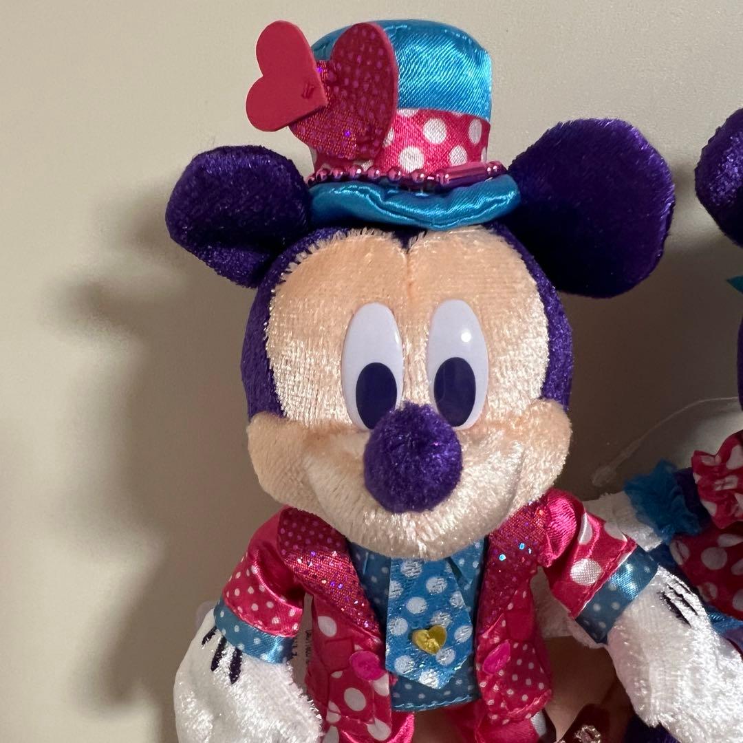 ディズニー パルパルーザ ミニー ミッキー ぬいぐるみバッジ ぬいば
