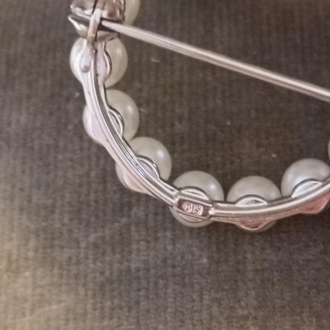 ミキモト ブローチ パール サークル フォーマル 箱なし～