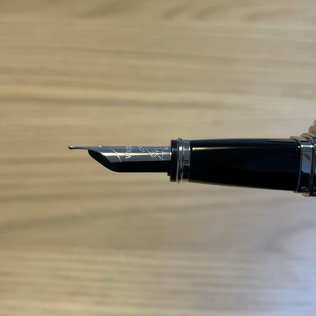 ウォーターマン万年筆　エクセプションスリム　限定版　ブルー×スチール