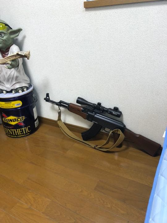 AK電動ガンスコープ付き