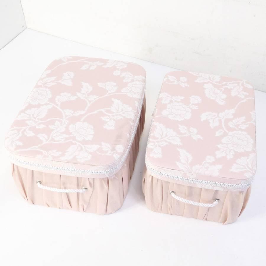 ジェニファーテイラー 収納ボックス 2個セット エアルームピンク