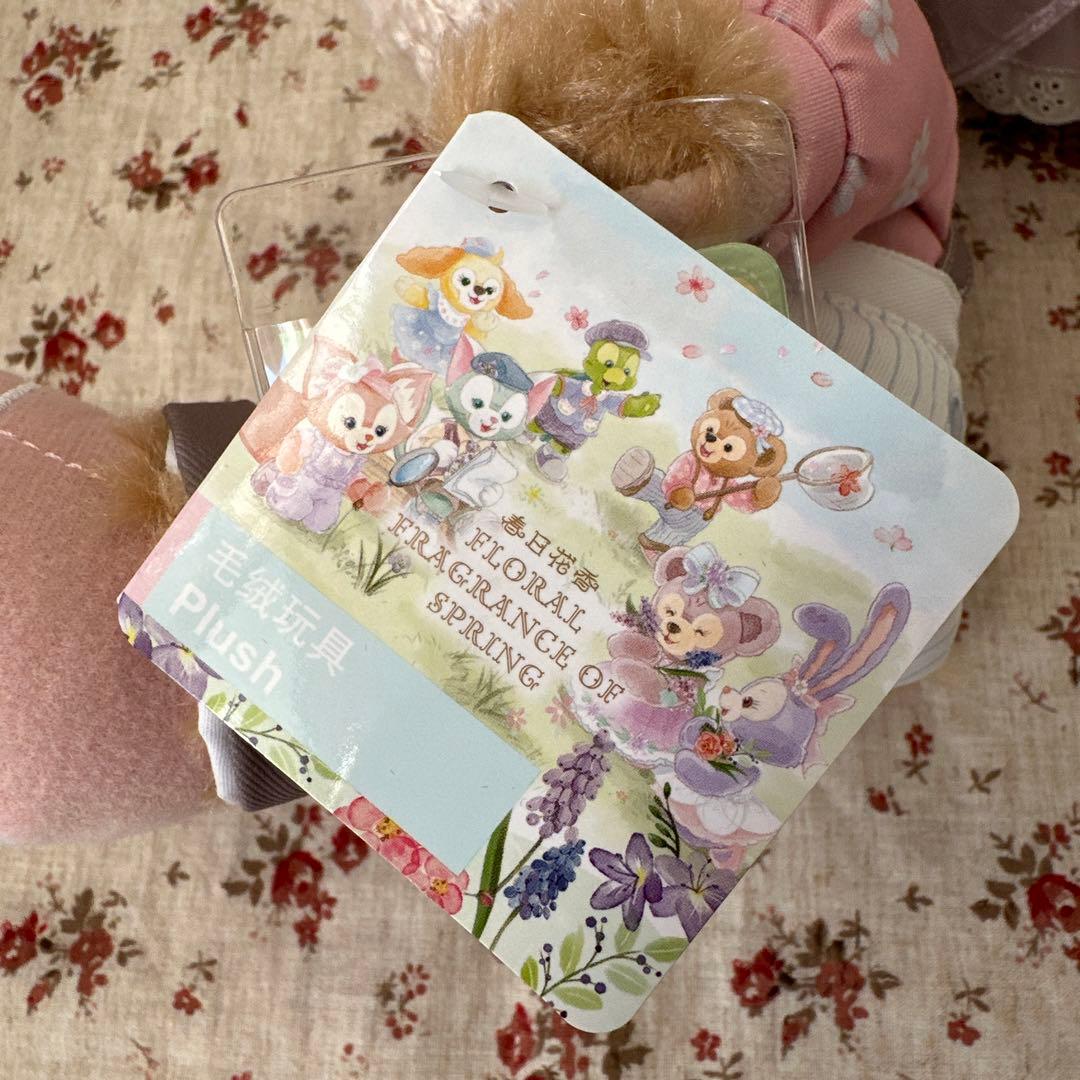 上海ディズニー❤️春日　ダッフィー＆シェリーメイ　ぬいぐるみSS