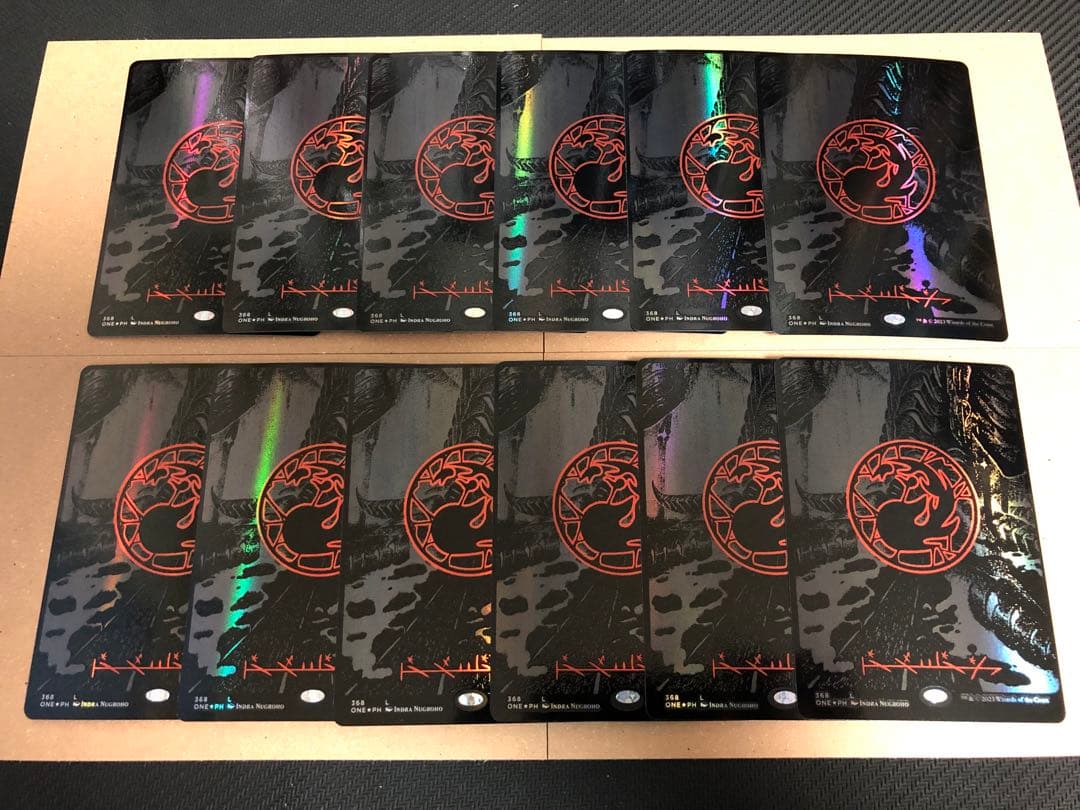 mtg オイルスリックfoil 土地 各色12枚 計60枚セット