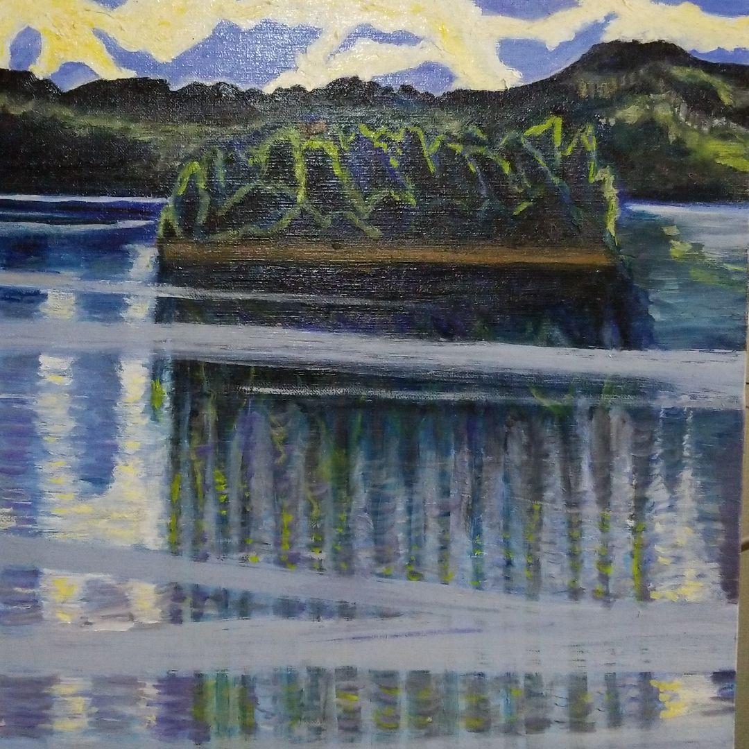 確認用油絵チチカカ湖