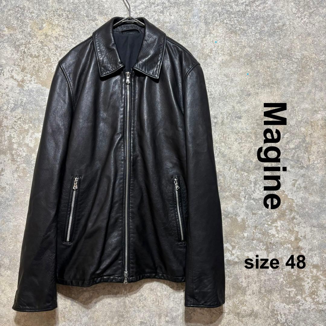 Magine マージン シングルライダース レザー ジャケット シープレザー