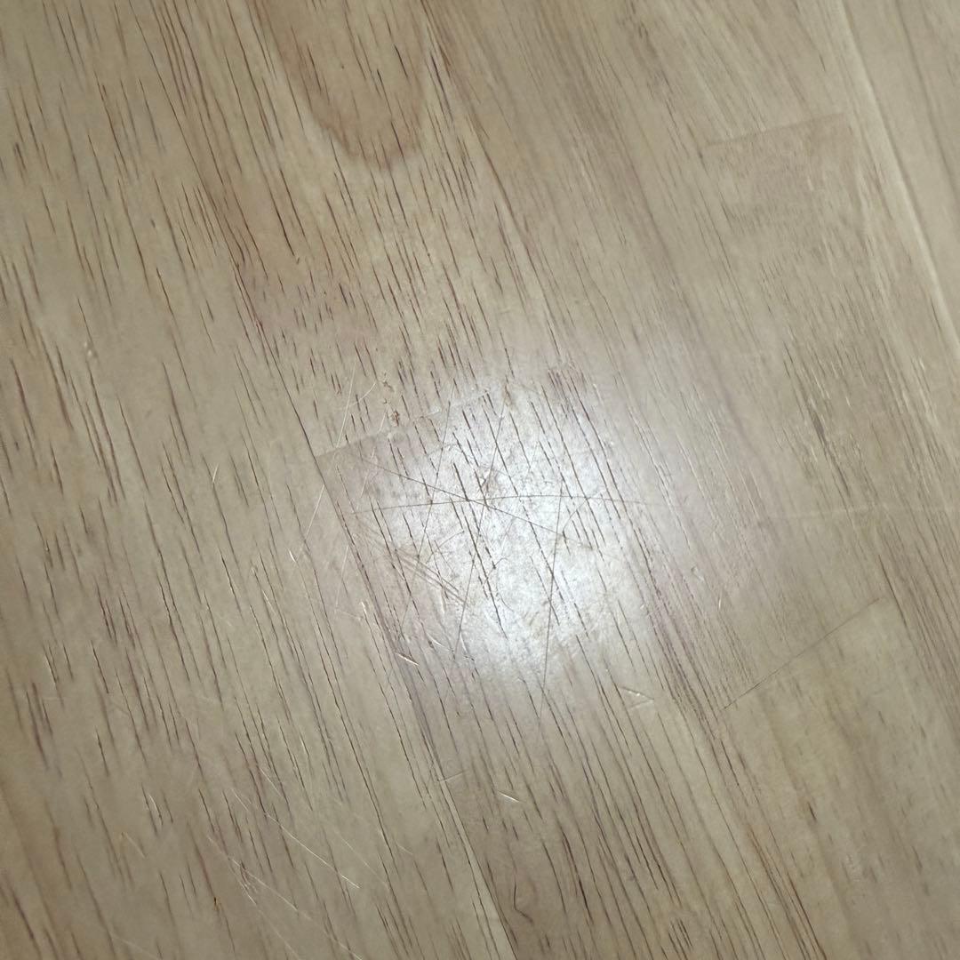 カナデモノ カフェテーブル 天然木 スチール 面取り 74cm ナチュラル 黒