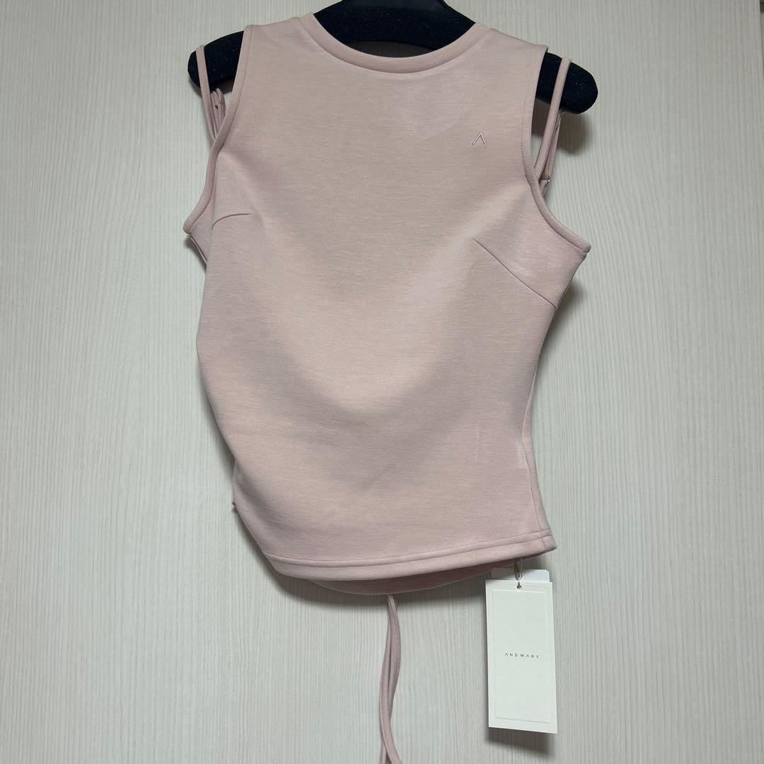 トップス ANDMARY Heart point tops pink