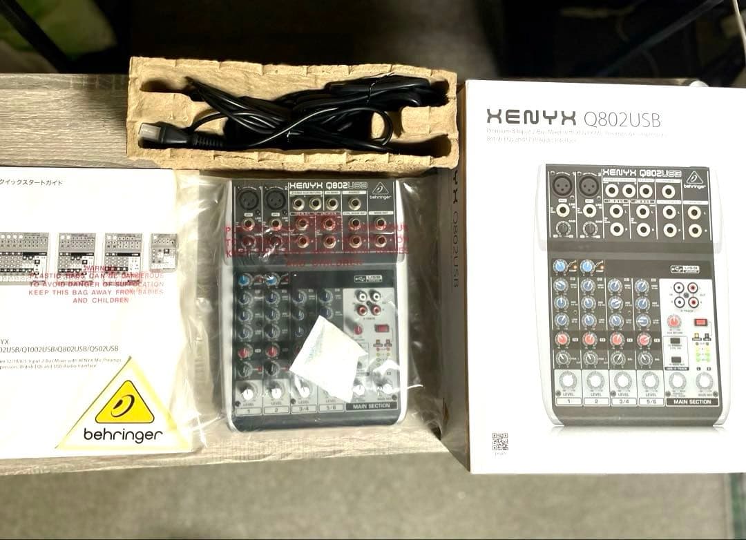 【ほぼ新品‼️値引中！】完全作動！behringer XENYX Q802USB