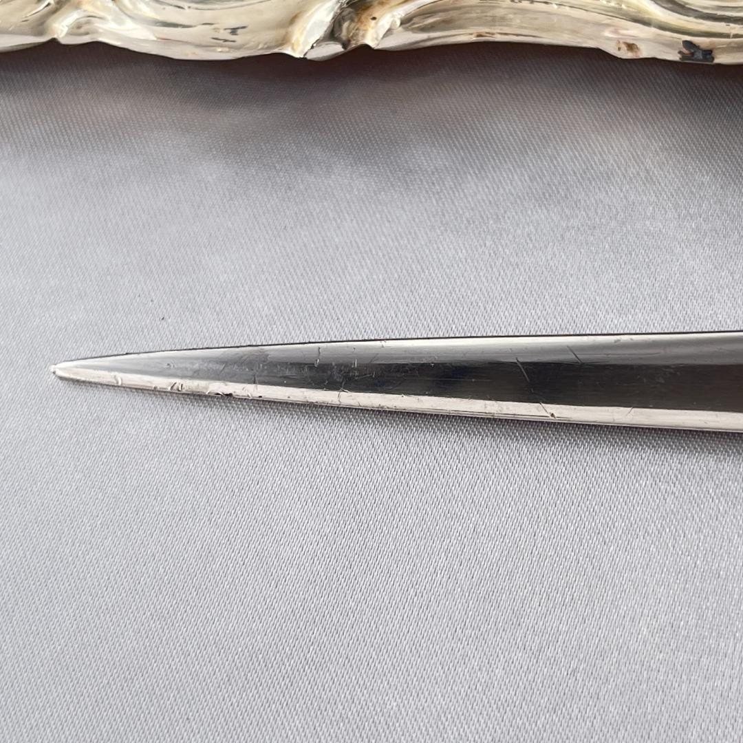 【S.Kirk & Son】【純銀】レターナイフ 花々が彩る スターリング