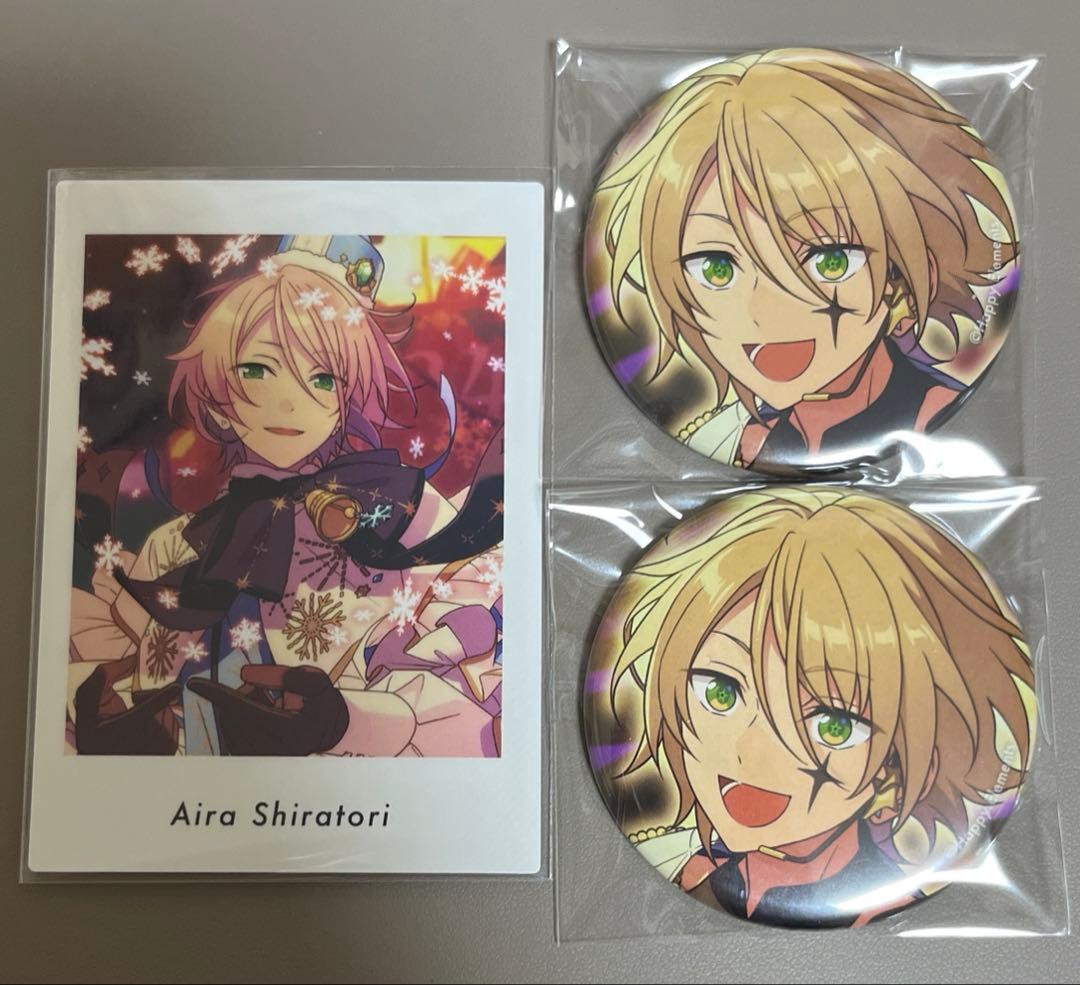 あんさんぶるスターズ あんスタ 白鳥藍良 カード ぱしゃっつ 缶バッジ