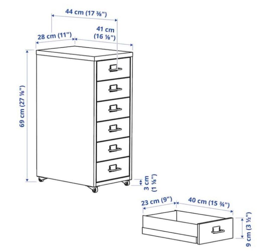 IKEA ヘルメル HELMER 引き出しユニット ピンク