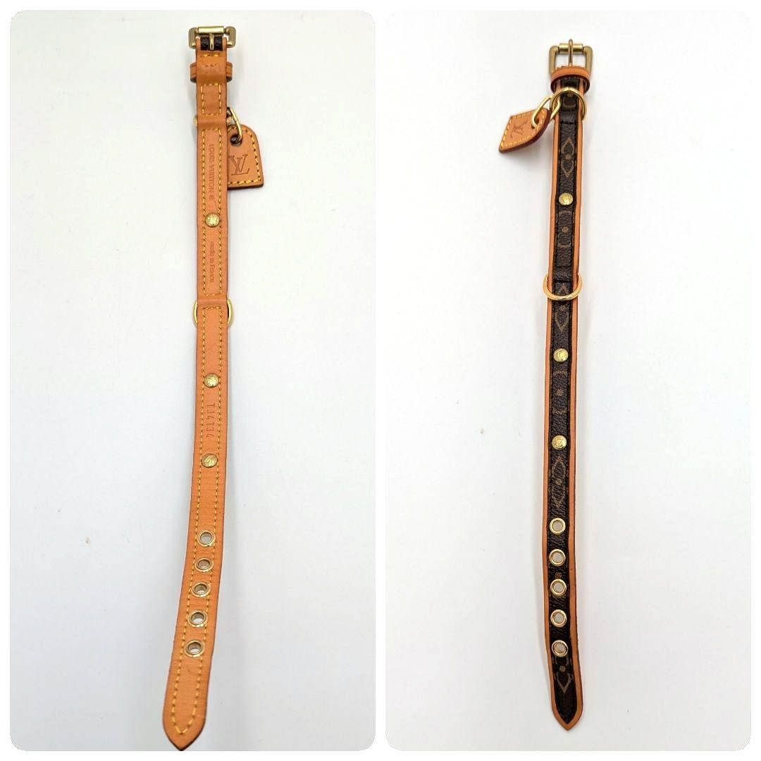 極美品】ルイヴィトン コリエ バクスターMM モノグラム 小型犬用 首輪