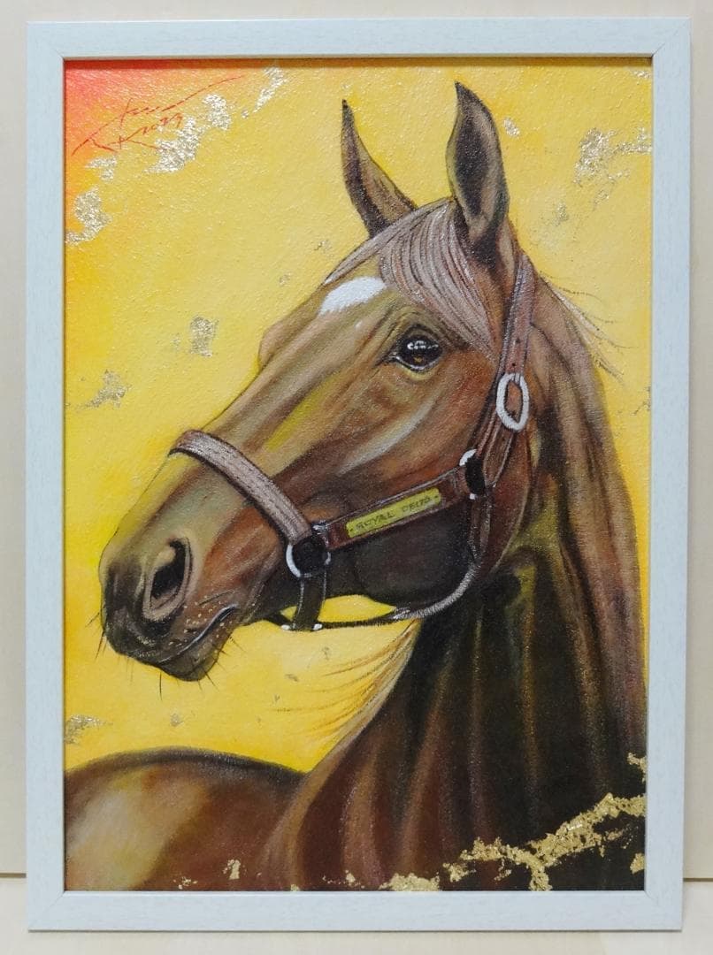 上鈴木正一 油彩画 A3『ロイヤルデルタ』まるまる様のオーダー作品です。