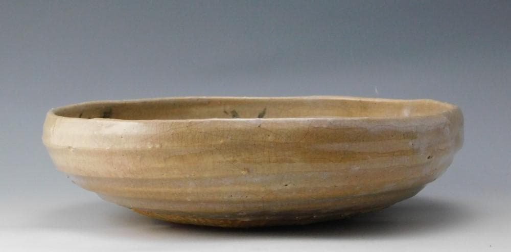 鳳凰堂】吉賀大雅『萩焼 菓子鉢』茶道具 菓子器 絵萩 河村松渓 真