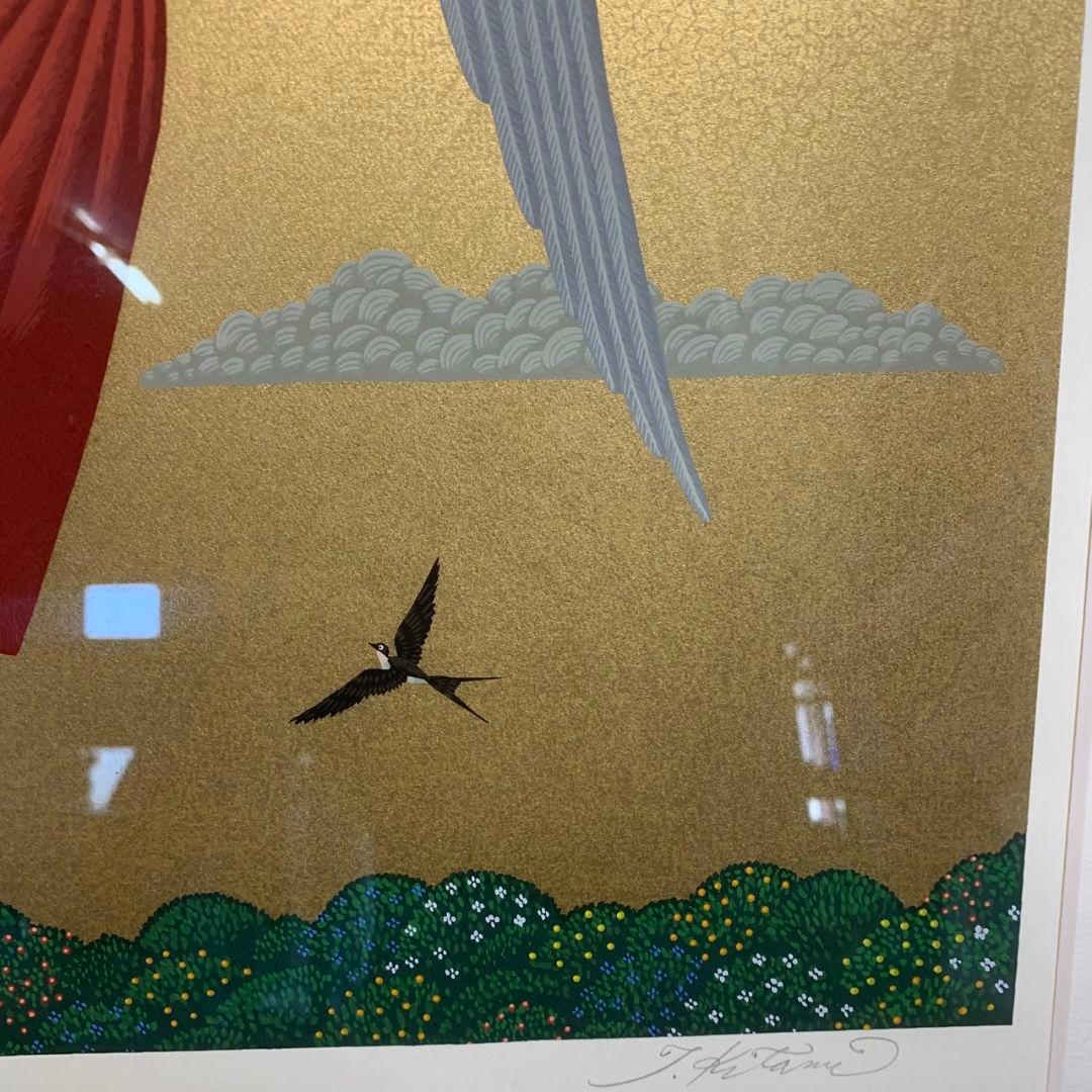 H914 北見 隆 春の知らせ PLF-1950 絵画 インテリア