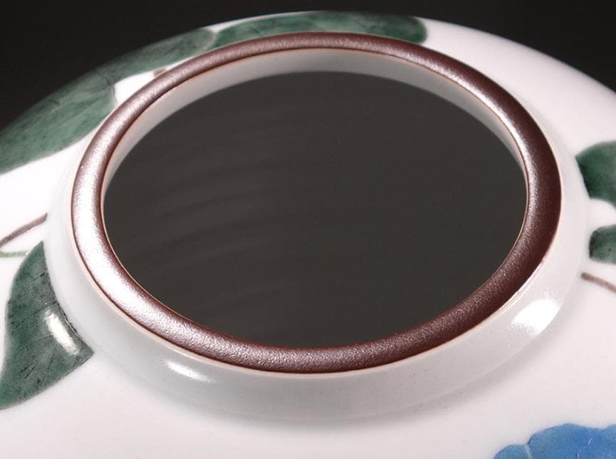 釉描色絵西洋朝顔文壷 高さ37cm 大壺 【堀内淳吾】秀逸作