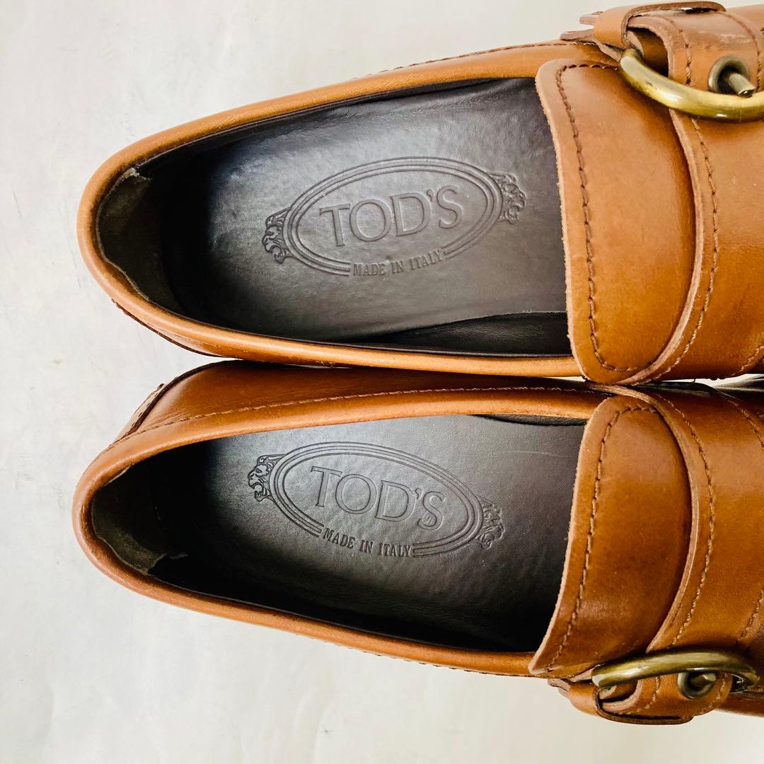 TOD'S トッズ 濃茶 ローファー 24.5cm 除菌・消臭済み