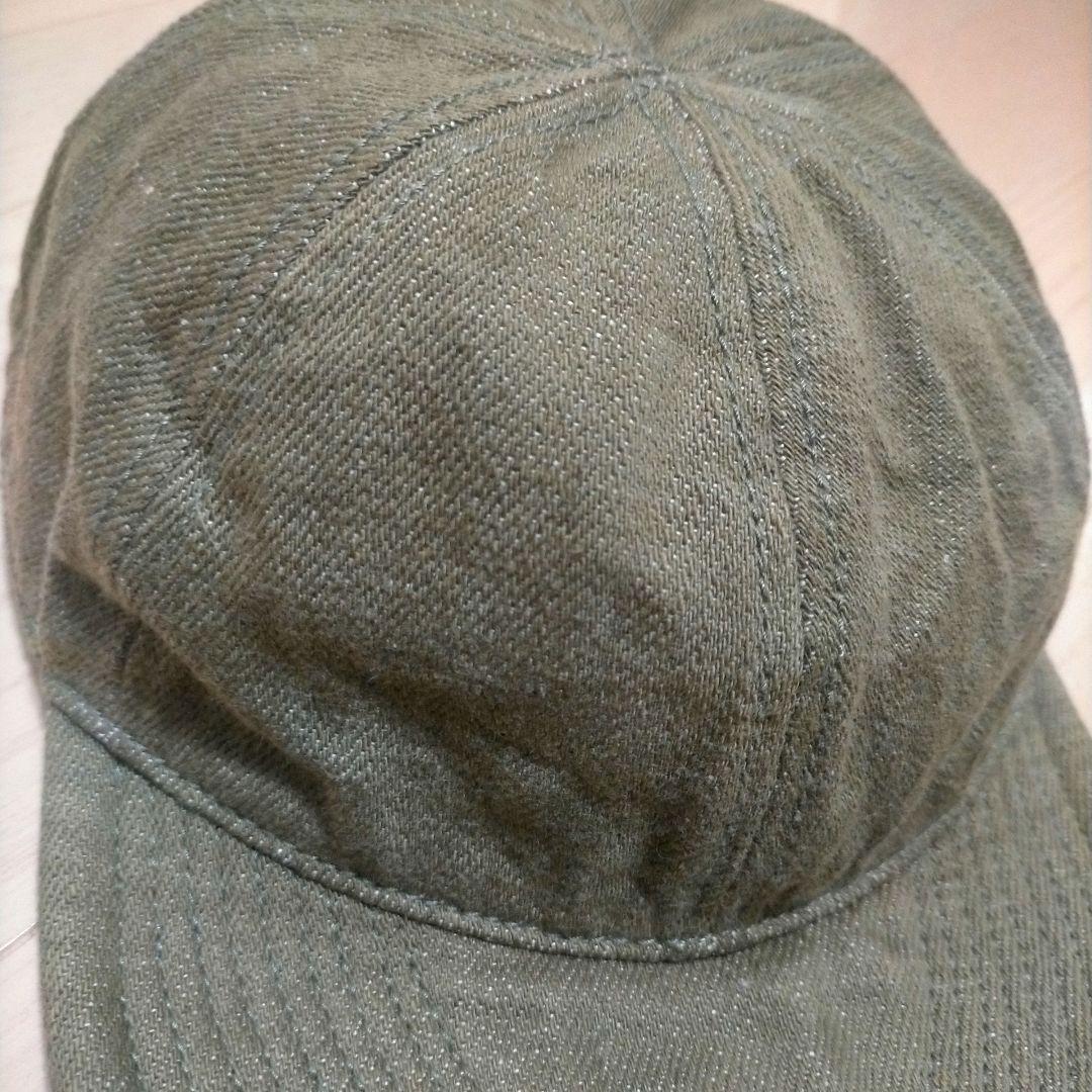 Nigel Cabournナイジェルケーボン メカニックキャップ グリーンデニム