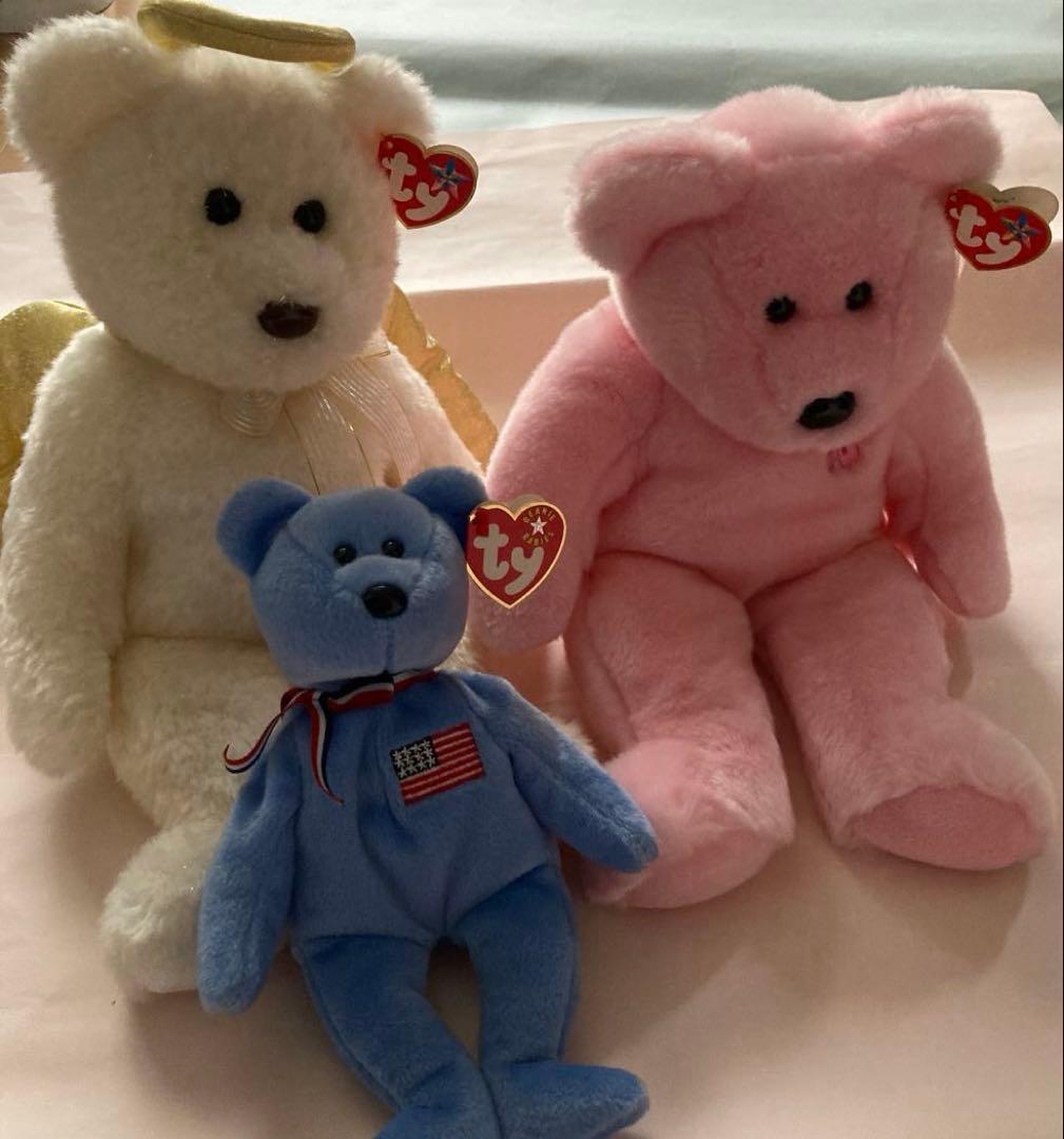 tyぬいぐるみ 3セット まとめ売り ビーニーベイビーズ 熊 - メルカリ