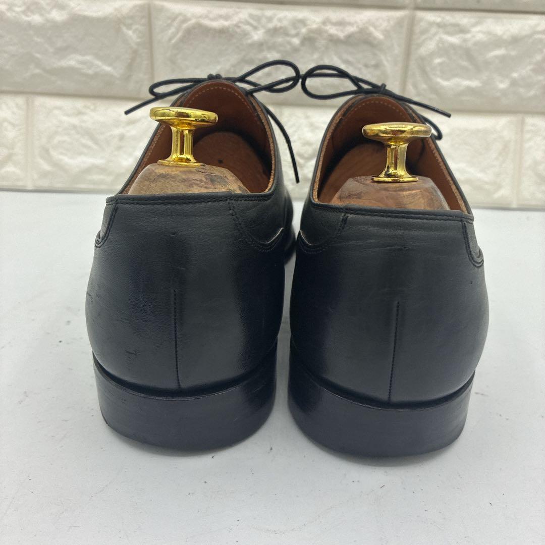 【良品】スコッチグレイン ストレートチップ 25.5 0286 ビジネス 黒