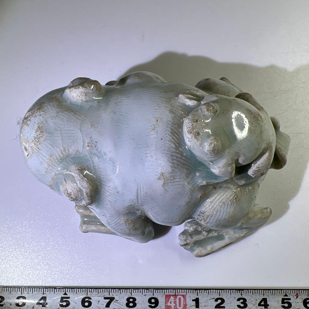 中国宋時代 影青カエル水滴 幅約11㎝ 東Y7-0715⭐︎2F