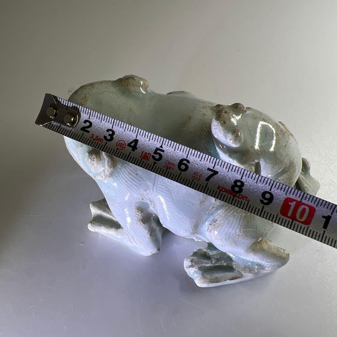 中国宋時代 影青カエル水滴 幅約11㎝ 東Y7-0715⭐︎2F