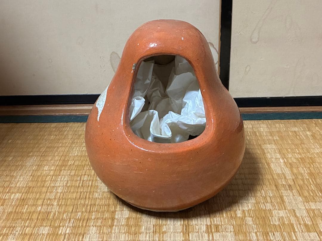 古陶器 おかめ 手炙り 火鉢 在名 時代物