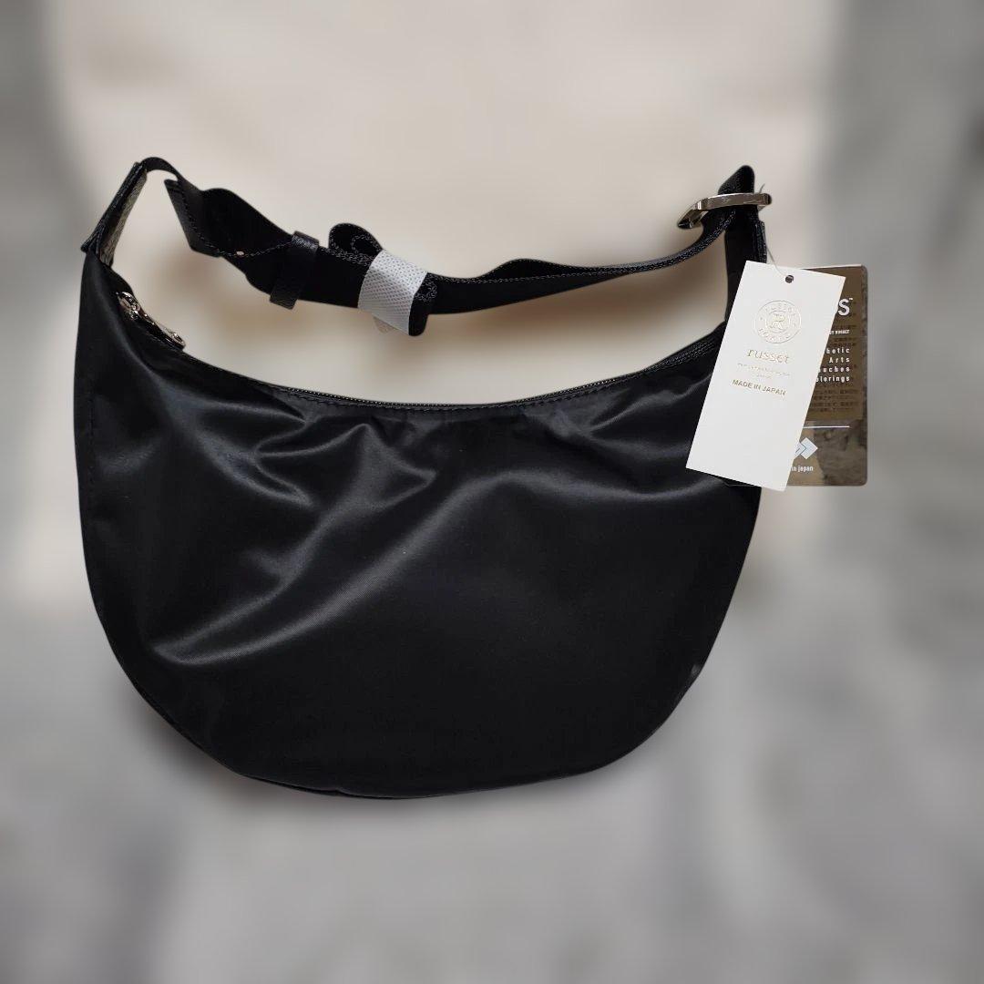 russet THE CLOUDS NYLON ブラックショルダーバッグ