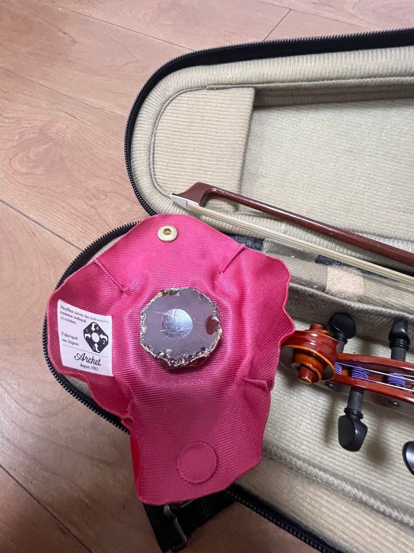 バイオリン　ケース　肩当て付き　1/8スズキバイオリン