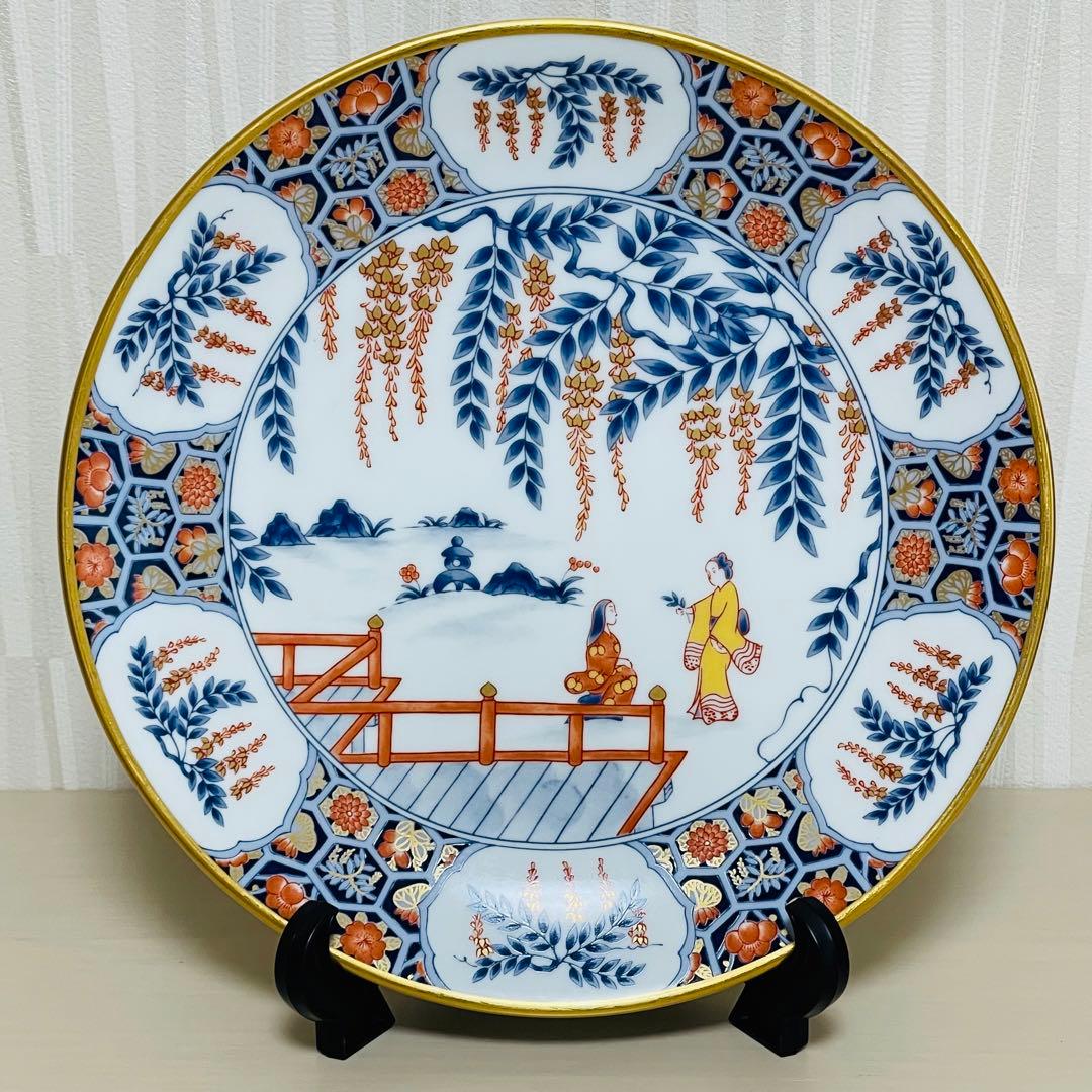 香蘭社 有田焼 フランクリンポーセリン 限定版絵皿 花の宴の内 6枚セット