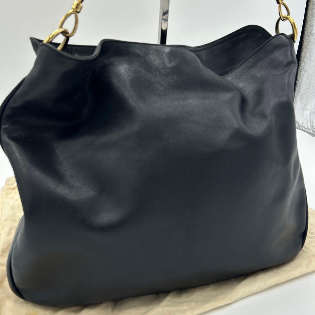 GUCCI グッチ バンブー 2way ショルダーバッグ　ハンドバッグ　レザー