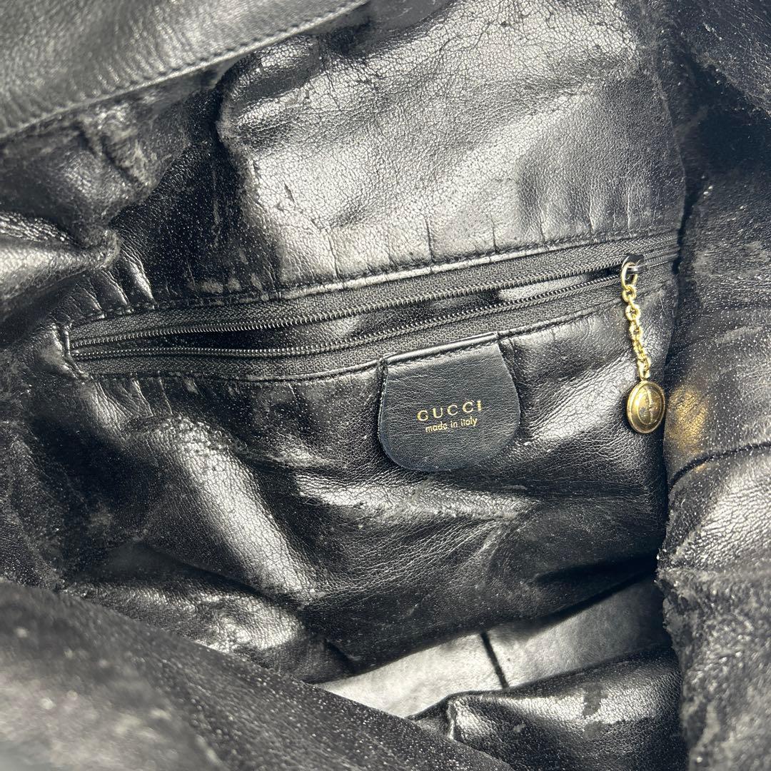 GUCCI グッチ バンブー 2way ショルダーバッグ　ハンドバッグ　レザー