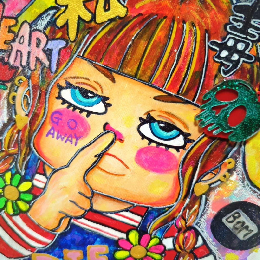 【一点物イラストアート】心を失くした世界へ【現代アート】