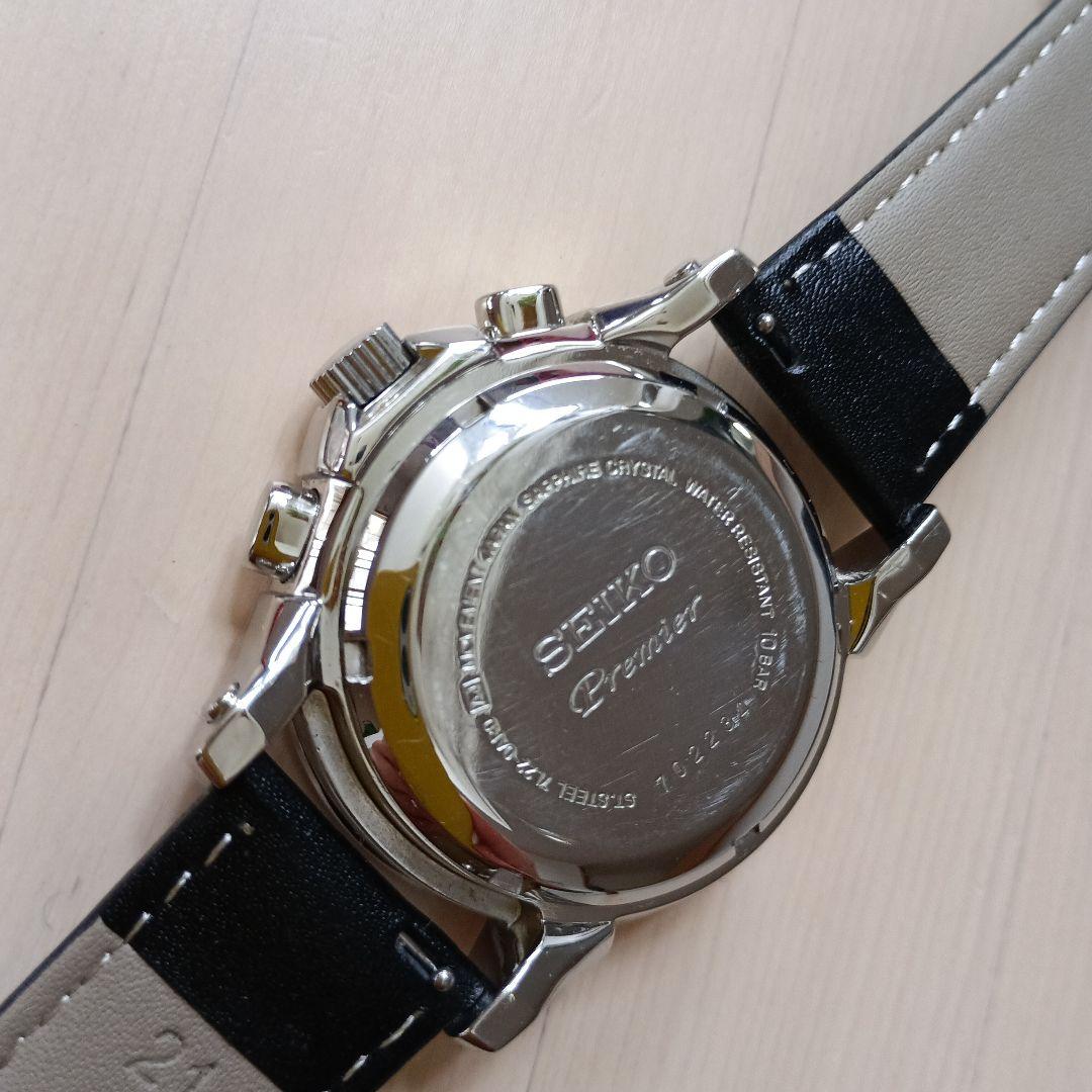 SEIKO Premier クロノグラフ 腕時計　二次電池交換済み