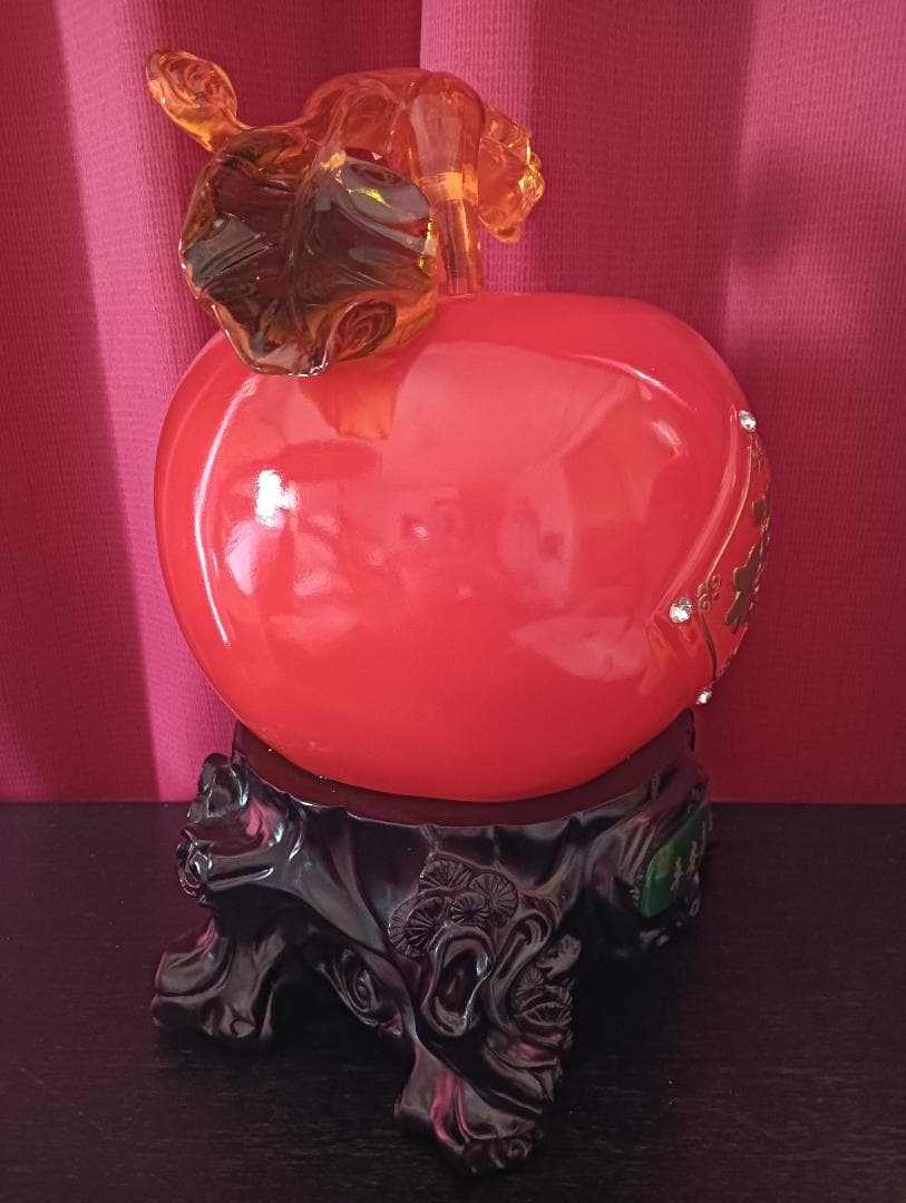 風水アイテム 赤い林檎(りんご)の置物 貯金箱 置物 風水 開運 小物