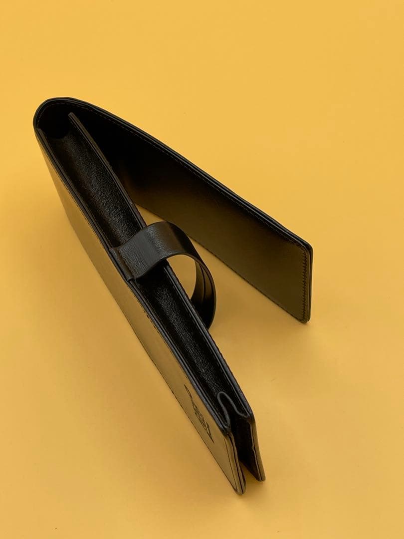 モンブラン MONTBLANC 3本差しレザーペンケース（ブラック）