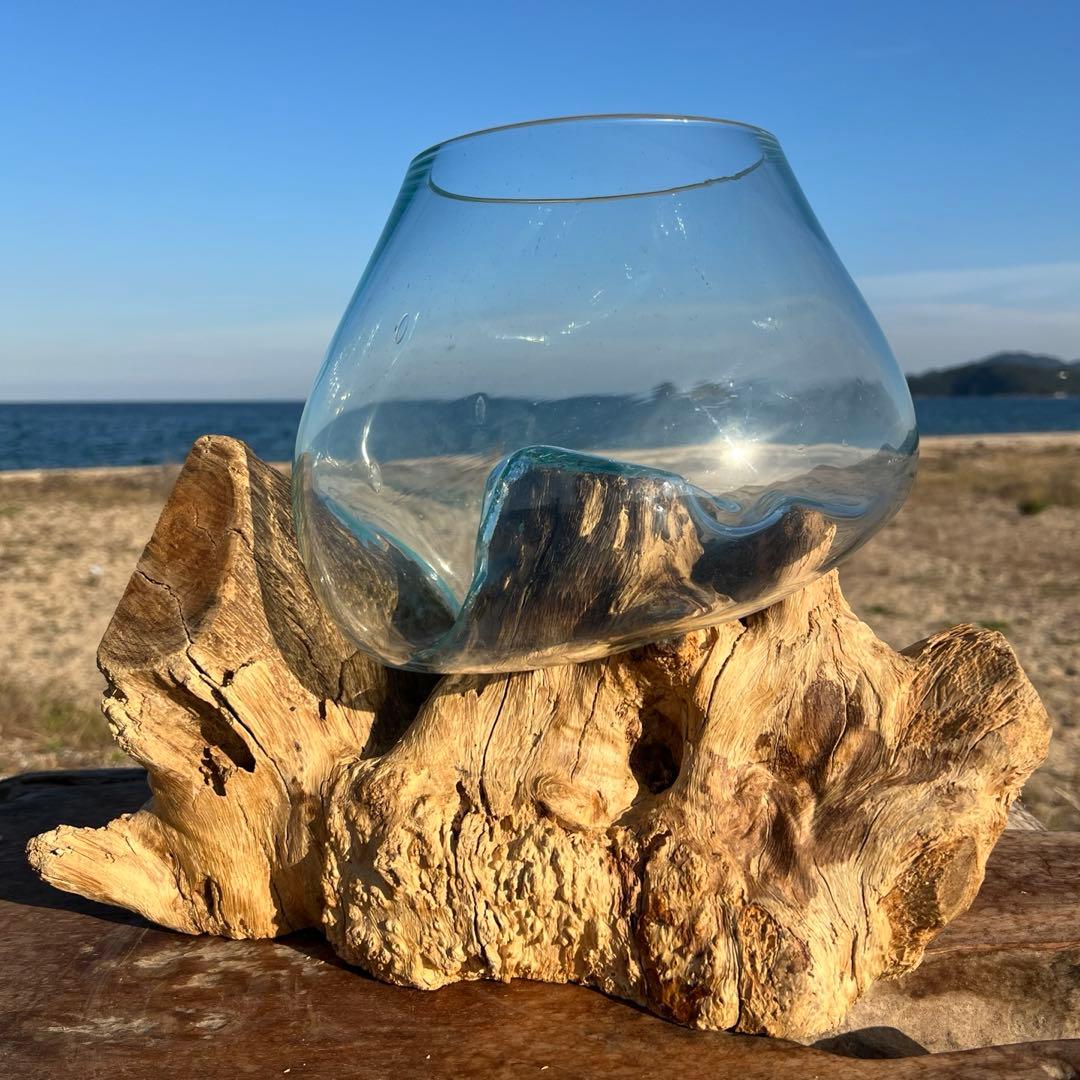 流木ガラス オブジェ超特大J 花瓶 金魚鉢 水槽 テラリウム 観賞魚 メダカ容器 流木ガラス オブジェ超特大J 花瓶 金魚鉢 水槽 テラリウム 観賞魚