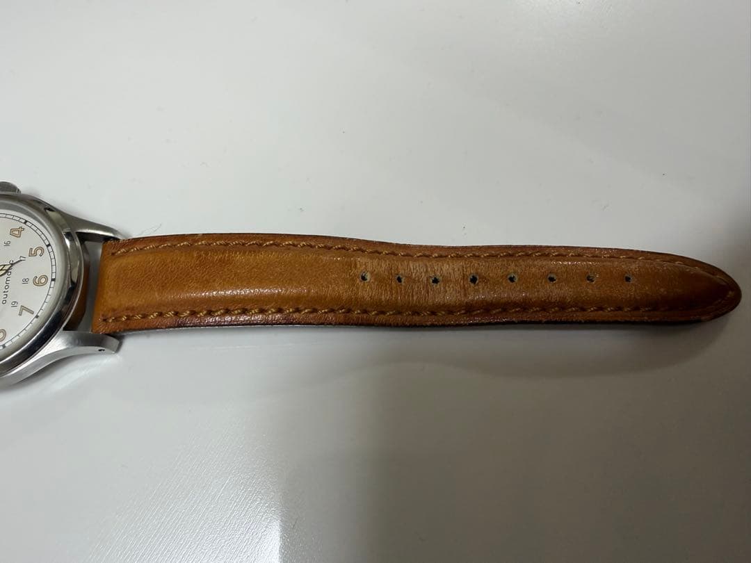 最終値下げ！ハミルトン　カーキ　9721B 自動巻腕時計　白文字盤