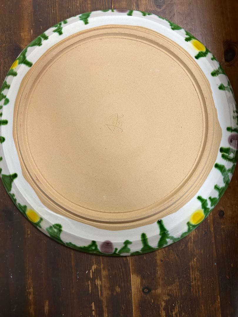 幸兵衛窯 人間国宝「加藤卓男」作 ペルシア三彩鳥文 大皿 希少