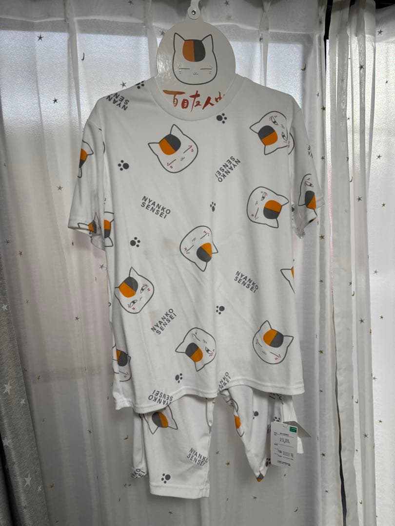 夏目友人帳　総柄パイル上下セット 夏目友人帳 総柄パイル上下セット 夏目友人帳 総柄パイル上下セット